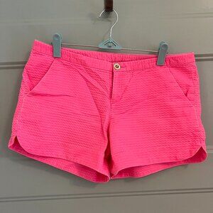 Lilly Pulitzer Bright Pink textured shorts size 4